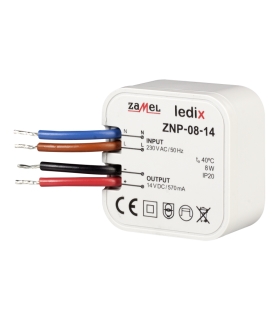 Zasilacz LED dopuszkowy 14V DC 8W