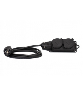 Przedłużacz listwowy gumowy 2x230V(2x2P+Z) OW (H05RR-F) 3x2,5-50m 32975-9