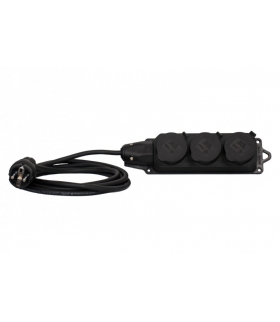 Przedłużacz listwowy gumowy 3x230V(3x2P+Z) OPD (H07RN-F) 3x2,5-5m 33977-2