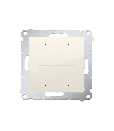 Elektroniczny łącznik / przycisk 4-krotny kremowy DEW4.01/41