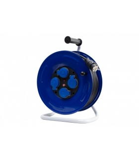 Przedłużacz na bębnie metalowym GRANDE fi 320 4x230V IP44 3x1,5 (OPD) /50m/ z termikiem i kontrolką 14600-28