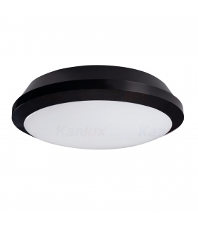 Plafoniera LED DABA PRO czarna 26W IP65 barwa neutralna z czujnikiem ruchu - 2800 lm KANLUX 19066