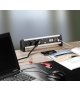 Listwa zasilająca 3 gniazda SCHUKO z wyłącznikiem + pusty moduł Bachmann DESK