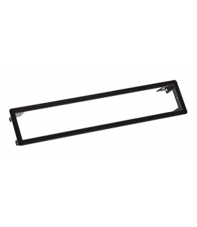 Ramka do listew zasilających 6-modułowych czarna POWER FRAME BACHMANN