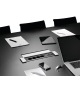 Ramka z klapką do listew 6-modułowych aluminium POWER FRAME COVER BACHMANN