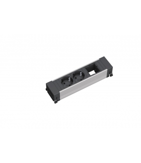 Listwa zasilająca 2 gniazda schuko + pusty moduł POWER FRAME BACHMANN