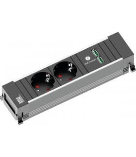 Listwa zasilająca 2 gniazdo schuko + ładowarka USB POWER FRAME BACHMANN