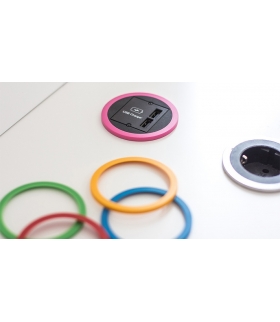 PIX Zestaw kolorowych pierścieni - zółty, zielony, różowy, czerwony, niebieski BACHMANN