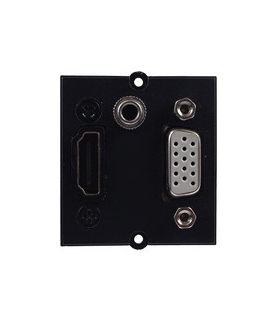 Gniazdo VGA + minijack + HDMI z przewodem 0,2m BACHMANN