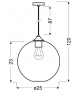 LAMPA WISZĄCA EDISON 25 1X60W E27 ZIELONY Candellux 31-29546-Z