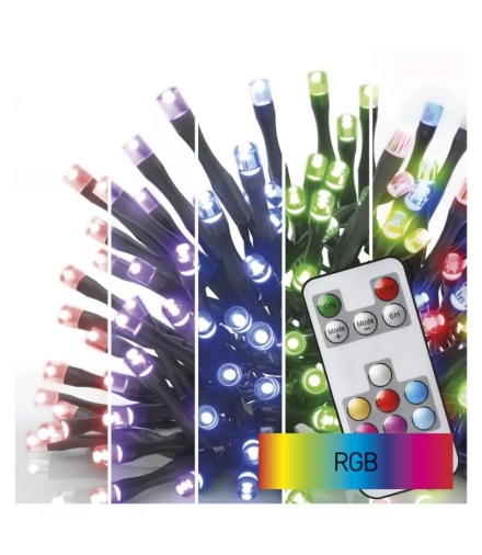 Lampki choinkowe Classic 160 LED 16m, RGB, 72 programy, pilot, IP44, timer D4AA04