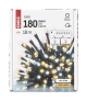Lampki choinkowe Classic 180 LED 18m ciepła + zimna biel, zielony przewód, IP44, timer D4AN06