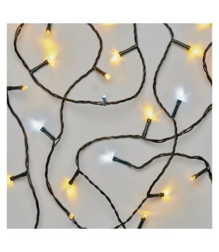 Lampki choinkowe Classic 180 LED 18m ciepła biel + zimna biel miga, IP44, timer D4AN03