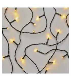 Lampki choinkowe 120 LED 12m ciepła biel, zielony przewód, 8 programów, IP44 D4AW09