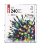 Lampki choinkowe 240 LED 24m, multikolor, zielony przewód, 8 programów, IP44 D4AM10