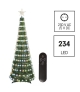 Rozkładana choinka LED z gwiazdą 150 cm, RGB, 16 programów, pilot, IP20, timer D5AA02