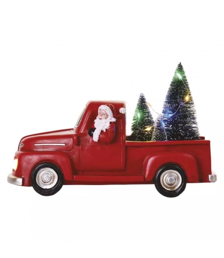 Pick-up z mikołajem i choinkami 24x11x10 cm, 3x AA multikolor, IP20 DCLW09