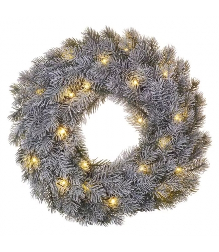 Wianek 40 cm 2x AA, ciepła biel, IP20, timer DCTW15