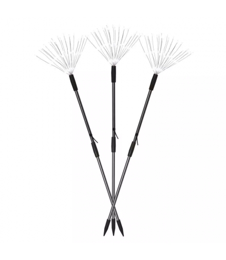 Dekoracja ogrodowa - 180 LED fajerwerki 65 cm, zimna biel, IP44, timer DCZC03