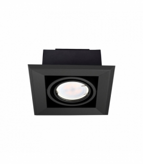 LAMPA PODTYNKOWA BLOCCO CZARNA 1x7W GU10 LED Eko-Light ML471