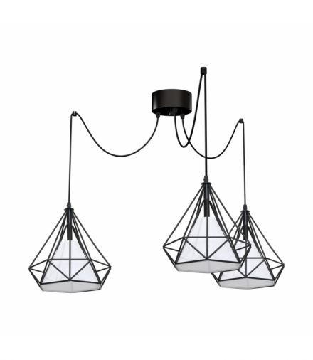 Lampa Wisząca TRIANGOLO 3xE27 Eko-Light ML163