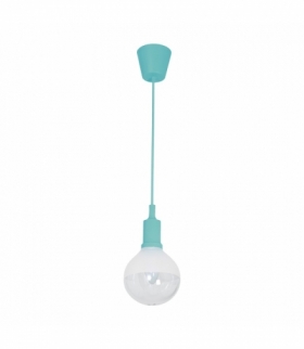 LAMPA WISZĄCA BUBBLE TURQUOISE 5W E14 LED Eko-Light ML459