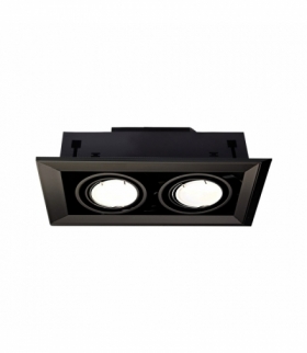 LAMPA PODTYNKOWA BLOCCO CZARNY 2x7W GU10 LED Eko-Light ML475