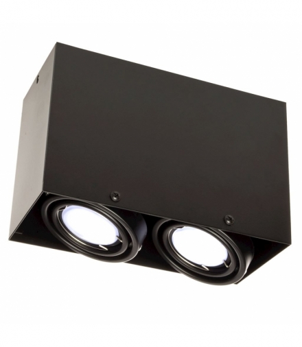LAMPA SUFITOWA BLOCCO CZARNA 2x7W GU10 LED Eko-Light ML479