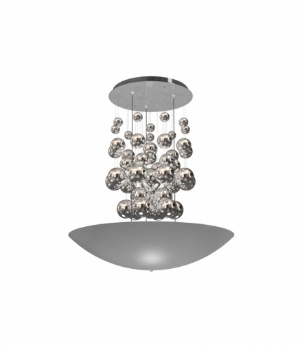 LAMPA WISZĄCA PERLA SILVER 42W LED Eko-Light ML858