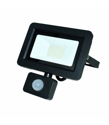 NAŚWIETLACZ LED 30W. BARWA: 6000K. PIR Eko-Light EKN016