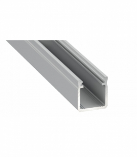 PROFIL ALUMINIOWY SREBRNY TYP Y 2m + KLOSZ MLECZNY Eko-Light EKPR0118