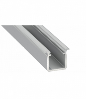 PROFIL ALUMINiOWY SREBRNY TYP G 2m + KLOSZ MLECZNY Eko-Light EKPR0125