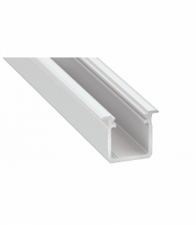 PROFIL ALUMINOWY BIAŁY TYP G 1m + KLOSZ MLECZNY Eko-Light EKPR8774