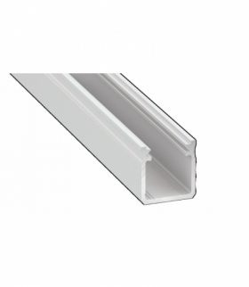 PROFIL ALUMINIOWY BIAŁY TYP Y 1m + KLOSZ MLECZNY Eko-Light EKPR8767