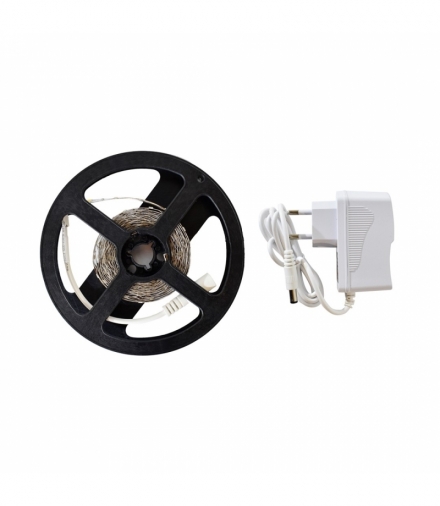 TAŚMA LED 3M + ZASILACZ IP20 B.ZIMNA Eko-Light EKZ5797