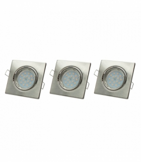 ZESTAW OCZEK KWADRATOWYCH 3x5W GU10 Eko-Light EKZ2697
