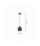 Lampa wisząca LARS BLACK 1xE27 Eko-Light MLP798