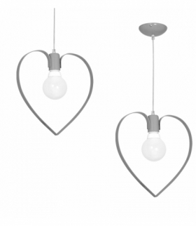 Lampa wisząca AMORE GREY 1xE27 Eko-Light MLP9822