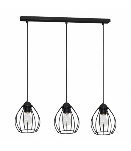 Lampa Wisząca DON BLACK 3xE27 Eko-Light MLP750