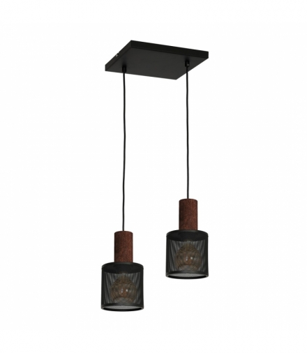 Lampa Wisząca ARES BLACK 2xE27 Eko-Light MLP3725
