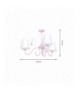 Żyrandol LAMPA DZIECIĘCA SARA PINK 3xE14 Eko-Light MLP1051