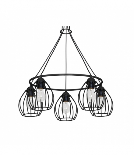 Lampa Wisząca DON BLACK 5xE27 Eko-Light MLP751