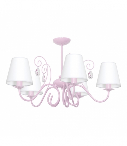 Żyrandol SARA PINK 5xE14 Eko-Light MLP1052