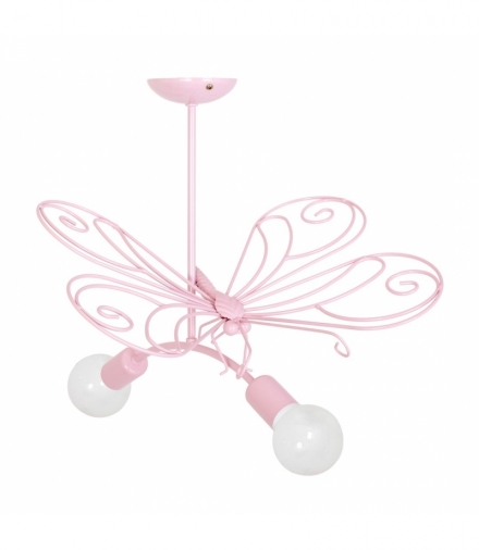 Żyrandol MOTYL 2 PINK 2xE27 Eko-Light MLP3932