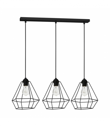 Lampa wisząca ALMA BLACK 3xE27 Eko-Light MLP8968