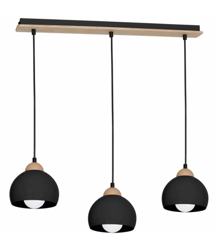 Lampa wisząca DAMA BLACK 3xE27 Eko-Light MLP6550