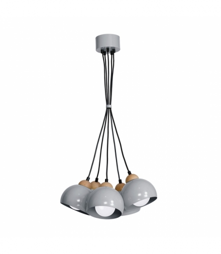 Lampa wisząca DAMA GRAY 5xE27 Eko-Light MLP6390