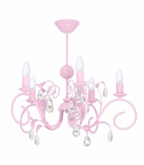 Żyrandol MIA PINK 5xE14 Eko-Light MLP1070