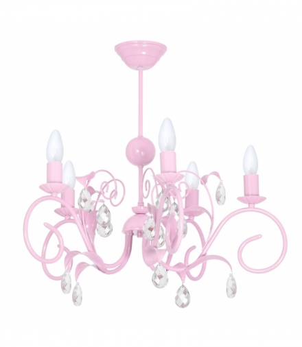 Żyrandol MIA PINK 5xE14 Eko-Light MLP1070