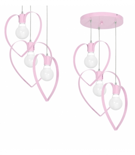 Lampa wisząca AMORE PINK 3xE27 Eko-Light MLP9954